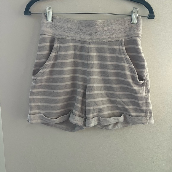 Mossimo Supply Co. High Waist Striped Gray Shorts - Picture 1 of 5